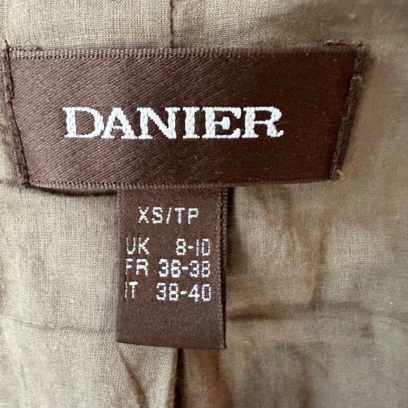Danier Mocha Leather Motorcycle Jacket XS - Picture 5 of 7